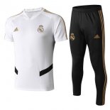 Maglia di Formazione Real Madrid Set Completo 2019 2020 Bianco Nero