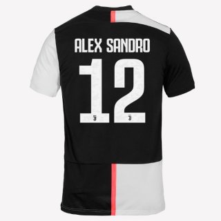 Maglia Juventus NO.12 Alex Sangro Home 2019 2020 Bianco Nero