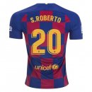 Maglia Barcellona NO.20 S.Roberto Home 2019 2020 Blu Rosso