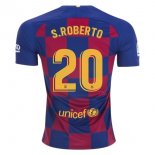 Maglia Barcellona NO.20 S.Roberto Home 2019 2020 Blu Rosso