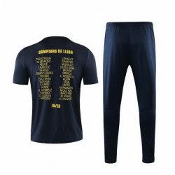 Maglia di Formazione Barcellona Set Completo 2019 2020 Nero Giallo