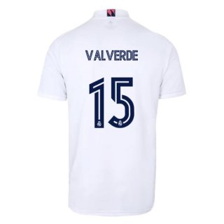 Maglia Real Madrid Home NO.15 Valverde 2020 2021 Bianco