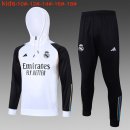 Bambino Felpa Cappuccio Real Madrid 2024 Bianco 2 Bambino Felpa Cappuccio Real Madrid 2024 Bianco 2
