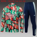Bambino Felpa Allenamento Arsenal 2025 2026 Verde Rosso