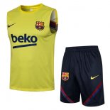 Maglia Barcellona Set Completo Senza Maniche 2022 Giallo Maglia Barcellona Set Completo Senza Maniche 2022 Giallo
