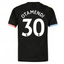 Maglia Manchester City NO.30 Otamendi Away 2019 2020 Nero Maglia Manchester City NO.30 Otamendi Away 2019 2020 Nero