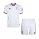 Maglia West Ham United Away Bambino 2019 2020 Bianco Maglia West Ham United Away Bambino 2019 2020 Bianco