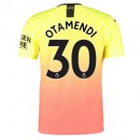 Maglia Manchester City NO.30 Otamendi Terza 2019 2020 Arancione