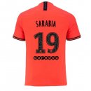 Maglia Paris Saint Germain NO.19 Sarabia Away 2019 2020 Arancione