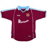 Thailandia Maglia West Ham United FILA Replica Home Retro 1999 2000 Rosso Thailandia Maglia West Ham United FILA Replica Home Retro 1999 2000 Rosso