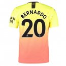 Maglia Manchester City NO.20 Bernardo Terza 2019 2020 Arancione Maglia Manchester City NO.20 Bernardo Terza 2019 2020 Arancione