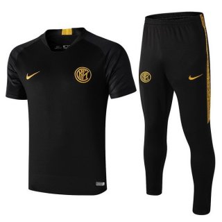 Maglia di Formazione Inter Milan Set Completo 2019 2020 Nero