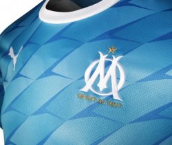 Thailandia Maglia Marseille Away 2019 2020 Blu Luce Thailandia Maglia Marseille Away 2019 2020 Blu Luce