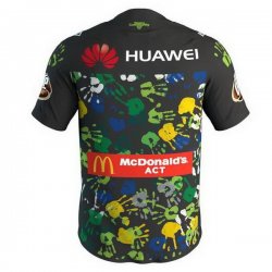Thailandia Maglia Canberra Raiders 2018 Nero Verde Thailandia Maglia Canberra Raiders 2018 Nero Verde