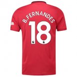 Maglia Manchester United NO.18 B. Fernandes Home 2019 2020 Rosso