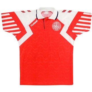 Thailandia Maglia Danimarca Home Retro 1992 Rosso