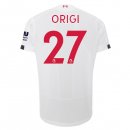 Maglia Liverpool NO.27 Origi Away 2019 2020 Bianco