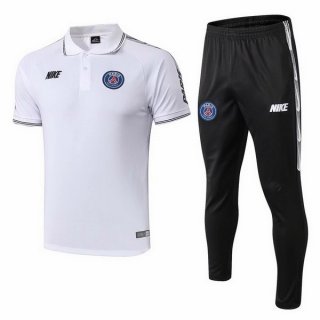 Polo Set Completo Paris Saint Germain 2019 2020 Bianco