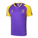 Maglia Formazione Real Madrid 2024 2025 Porpora Giallo Maglia Formazione Real Madrid 2024 2025 Porpora Giallo