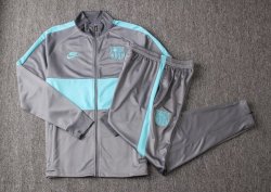 Felpa Barcellona 2019 2020 Grigio Luce Verde