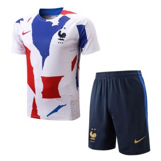 Maglia Formazione Francia Set Completo 2022 2023 Blu Rosso