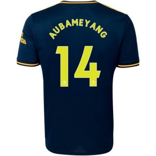Maglia Arsenal NO.14 Aubameyang Terza 2019 2020 Blu