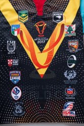 Thailandia Maglia RLWC Selección Nacional 2017 2018 Nero Thailandia Maglia RLWC Selección Nacional 2017 2018 Nero