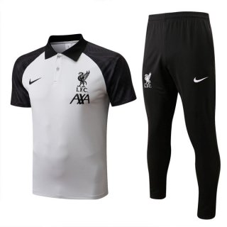 Polo Liverpool Set Completo 2022 2023 Bianco