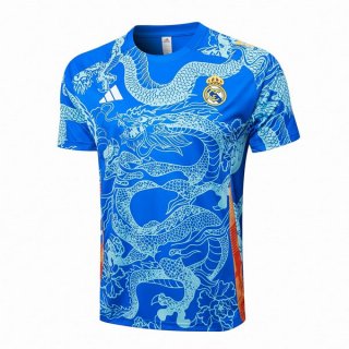 Maglia Formazione Real Madrid 2024 2025 Blu