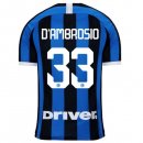 Maglia Inter Milan NO.33 D'Ambrosio Home 2019 2020 Blu Maglia Inter Milan NO.33 D'Ambrosio Home 2019 2020 Blu