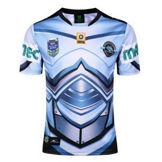 Thailandia Maglia Cronulla Sharks 2017 2018 Blu
