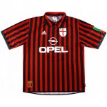 Thailandia Maglia AC Milan Replica Home Retro 1999 2000 Rosso