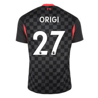 Maglia Liverpool NO.27 Origi Terza 2020 2021 Nero