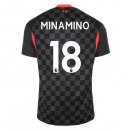 Maglia Liverpool NO.18 Minamino Terza 2020 2021 Nero Maglia Liverpool NO.18 Minamino Terza 2020 2021 Nero