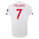 Maglia Liverpool NO.7 Milner Away 2019 2020 Bianco Maglia Liverpool NO.7 Milner Away 2019 2020 Bianco