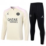 Felpa Allenamento PSG 2024 2025 Giallo Rosa 3
