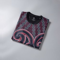 Maglia di Formazione Rugby All Blacks 2018 Nero Rosso