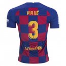 Maglia Barcellona NO.3 Pique Home 2019 2020 Blu Rosso