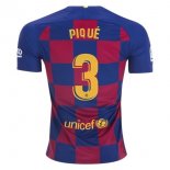 Maglia Barcellona NO.3 Pique Home 2019 2020 Blu Rosso
