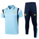 Polo Manchester City Set Completo 2024 2025 Blu