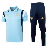 Polo Manchester City Set Completo 2024 2025 Blu