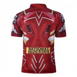 Thailandia Maglia Brisbane Broncos Hombre Acero 2017 2018 Rosso