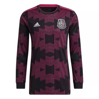 Maglia Mexico Home Manga Larga 2021 Porpora