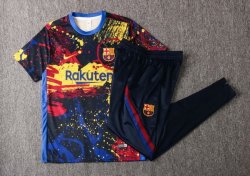 Maglia di Formazione Barcellona Set Completo 2020 2021 Giallo