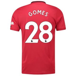 Maglia Manchester United NO.28 Gomes Home 2019 2020 Rosso