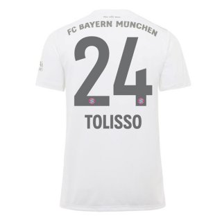 Maglia Bayern Munich NO.24 Tolisso Away 2019 2020 Bianco