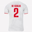 Maglia Juventus NO.2 De Sciglio Away 2019 2020 Grigio Bianco