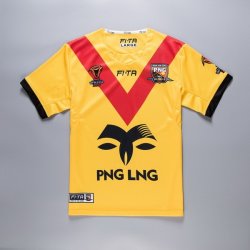 Thailandia Maglia Papúa Nueva Guinea RLWC Home 2017 2018 Giallo Thailandia Maglia Papúa Nueva Guinea RLWC Home 2017 2018 Giallo