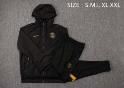 Giacca a vento PSG 2022 Set Completo Nero Giacca a vento PSG 2022 Set Completo Nero