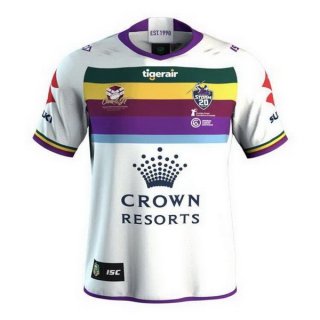 Thailandia Maglia Melbourne Storm Testimonial 2018 Bianco